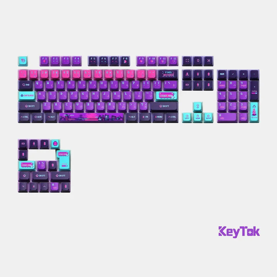 Keytok Pixel KOL PBT keycaps