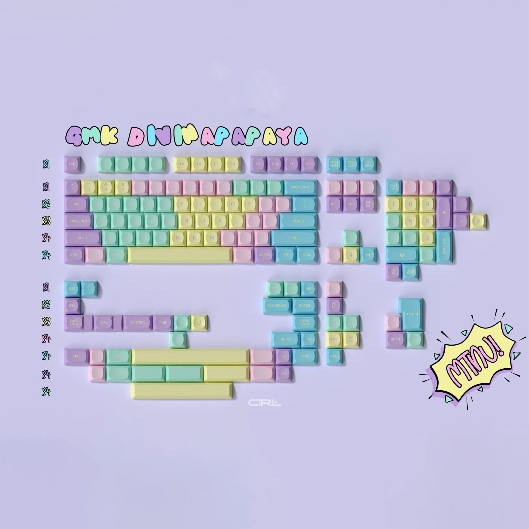 [GB] GMK Divinapapaya ABS/PBT Keycaps - KeyBay Tech