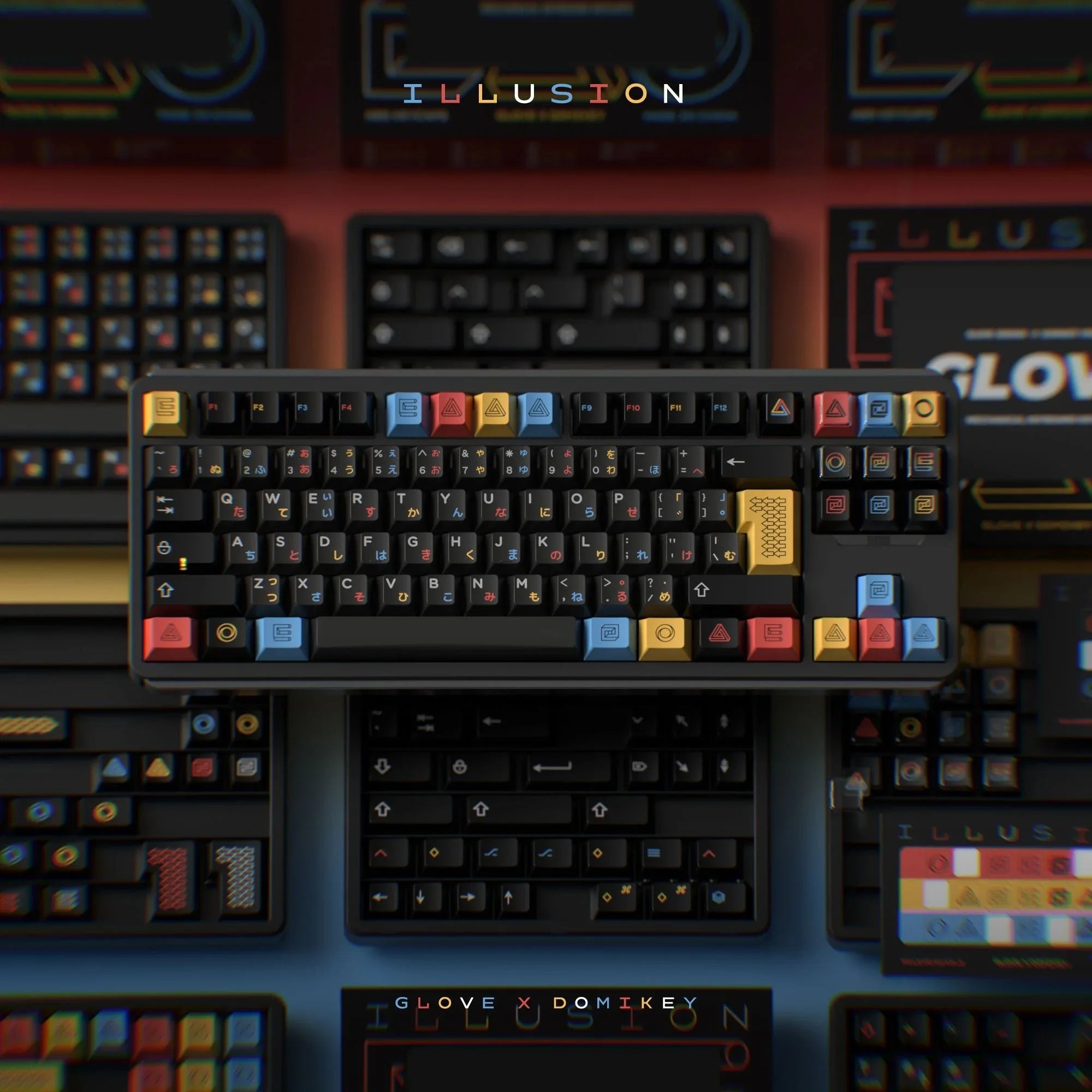 Glove x DMK Illusion Keycap set - KeyBay Tech
