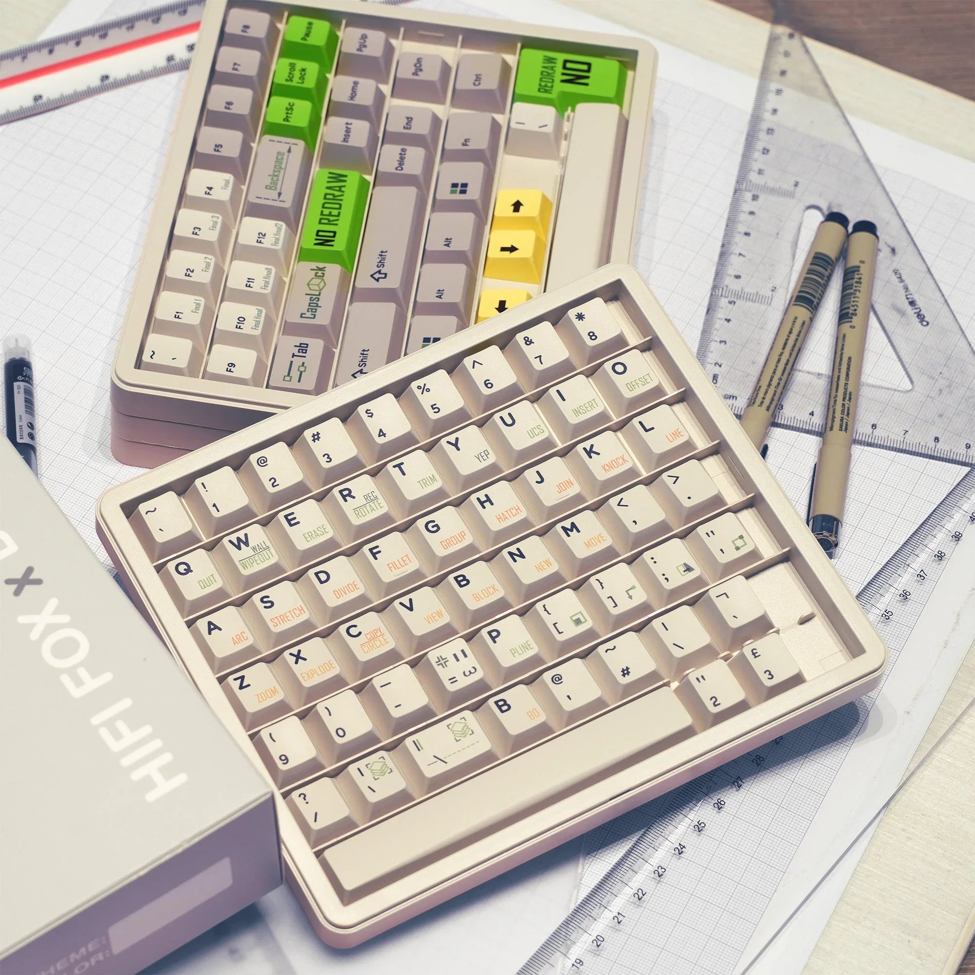 Hifi Fox Retro CAD: No Redraw Keycaps - KeyBay Tech