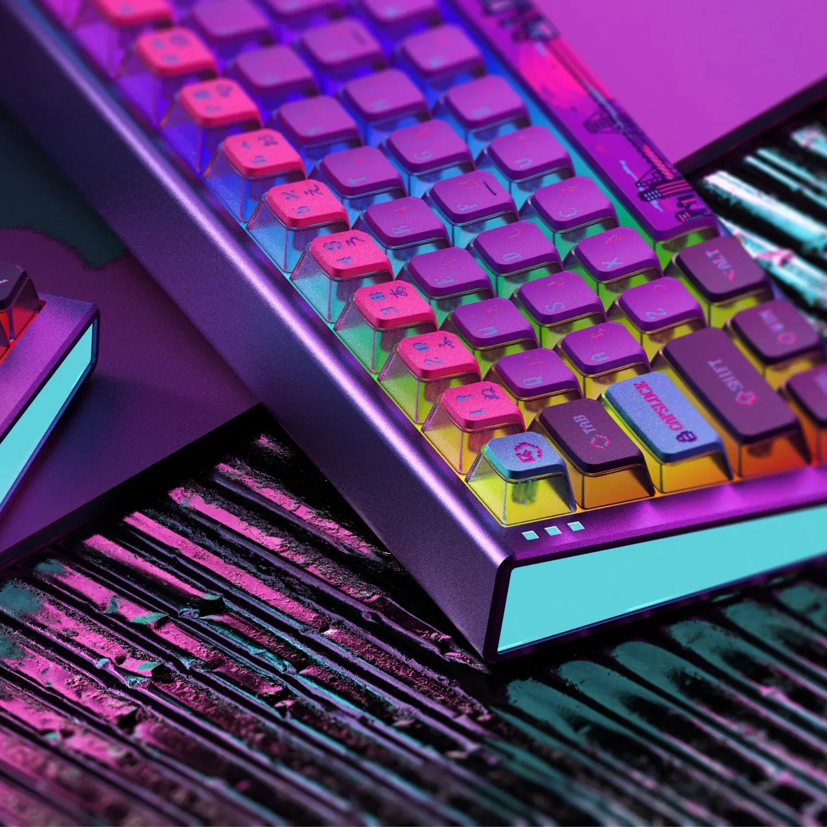 Keytok Pixel KOL PBT keycaps