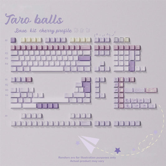 Taro Balls Keycaps - KeyBay Tech